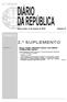 2.º SUPLEMENTO II SÉRIE ÍNDICE. Educação, Trabalho, Solidariedade e Segurança Social e Entidades de Utilidade Pública Desportiva PARTE C