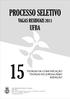 PROCESSO SELETIVO UFBA VAGAS RESIDUAIS 2011 TEORIAS DA COMUNICAÇÃO TEORIAS DO JORNALISMO REDAÇÃO