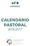 CALENDÁRIO PASTORAL