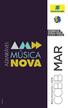 ANOS ADMIRÁVEL MÚSICA NOVA. 8 a 11/3 20h30 CCBB MAR. Divulgação