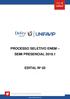 PROCESSO SELETIVO ENEM SEMI PRESENCIAL EDITAL Nº 02