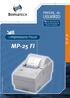 Manual da Impressora Fiscal MP-25 FI Código: Rev.1.2 Novembro de 2006 (Primeira edição: Setembro de 2003)