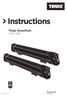 Instructions. Thule SnowPack 7324,