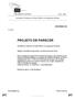 PARLAMENTO EUROPEU Comissão do Ambiente, da Saúde Pública e da Segurança Alimentar PROJETO DE PARECER