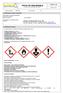 FICHA DE SEGURANÇA De acordo com a norma NBR :2014