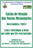 Cartas de Oração dos Nossos Missionários