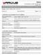 FICHA DE INFORMAÇÕES DE SEGURANÇA DE PRODUTO QUÍMICO. Revisão: 00 Data: 04/04/2012 Página: 1 /12 ARGUS PRIME AFFF 3% HC TP1