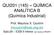 QUI201 (145) QUÍMICA ANALÍTICA B (Química Industrial)