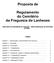 Proposta de. Regulamento do Cemitério da Freguesia de Lanheses