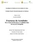 Fracturas do Acetábulo: Da revisão da literatura à realidade dum Serviço de Ortopedia