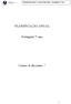PLANIFICAÇÃO ANUAL. Português 7º ano