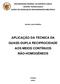 APLICAÇÃO DA TÉCNICA DA QUASE-DUPLA RECIPROCIDADE AOS MEIOS CONTÍNUOS NÃO-HOMOGÊNEOS