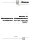 MANUAL DE PROCEDIMENTOS DA COORDENAÇÃO DE COMPRAS E SERVIÇOS (CCS) DA FADESP