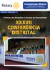 XXXVII CONFERÊNCIA DISTRITAL