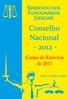 Conselho Nacional Contas do Exercício de 2011