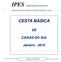 IPES CESTA BÁSICA CAXIAS DO SUL. Janeiro de Cesta Básica de Caxias do Sul. Publicação mensal do Instituto de Pesquisas Econômicas e Sociais