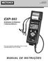 EXP- 803 MANUAL DE INSTRUÇÕES. Analisador de Baterías e Sistema Elétrico