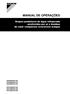 MANUAL DE OPERAÇÕES. Grupos produtores de água refrigerada arrefecidos por ar e bombas de calor compactas reversíveis ar/água