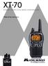 XT 70 WALKIE-TALKIE DUAL BAND (PMR446/LPD)