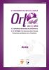 ISSN Anais. Programa Oficial 18 o Congresso Brasileiro de Ortodontia Orto 2012-SPO Suplemento da Revista OrtodontiaSPO Volume 45 Número 5