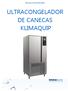 MANUAL DE INSTRUÇÕES ULTRACONGELADOR DE CANECAS KLIMAQUIP