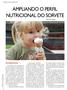 AMPLIANDO O PERFIL NUTRICIONAL DO SORVETE * Bruce W. Tharp