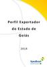 Perfil Exportador do Estado de Goiás