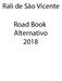 Rali de São Vicente Road Book Alternativo 2018