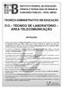 213 TÉCNICO DE LABORATÓRIO ÁREA TELECOMUNICAÇÃO