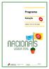 Programa. Natação. Lisboa 14 a 17 de maio