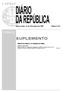 SUPLEMENTO I SÉRIE ÍNDICE. Ministério das Finanças e da Administração Pública. Quarta-feira, 21 de Novembro de 2007 Número 224