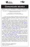 Comunicado técnico. Número 36 6p. 100 exemplares nov./2000 ISSN
