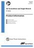 Product Information. Air Screwdriver and Angle Wrench. Save These Instructions. 41 Series Edition 2 January 2014