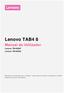 Lenovo TAB4 8. Manual do Utilizador. Lenovo TB-8504F Lenovo TB-8504X