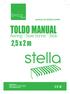 Toldo Manual Stella. Índice: