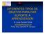 DIFERENTES TIPOS DE OBJETOS PARA DAR SUPORTE A APRENDIZAGEM. M. Lucia Pozzatti Flôres Profa. Dra.. Liane M. R.