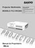Projector Multimédia MODELO PLC-WK2500. Manual do Proprietário