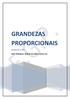 GRANDEZAS PROPORCIONAIS