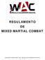 REGU LAM EN T O DE MIXED MARTIAL COMBAT