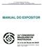 21 Congresso Brasileiro de Mastologia. 11 a 14 de julho de 2018 HANGAR - Convenções e Feiras da Amazônia MANUAL DO EXPOSITOR