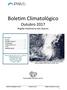 Boletim Climatológico Outubro 2017 Região Autónoma dos Açores