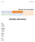 Câmbio dianteiro. Manual do revendedor XTR FD-M9000 FD-M9020 FD-M9025 DEORE XT FD-M8000 FD-M8020 FD-M8025 DEORE FD-M612 FD-M617 FD-M618