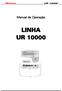 Manual de Operação LINHA UR 10000