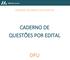 CADERNO DE QUESTÕES POR EDITAL