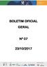 BOLETIM OFICIAL GERAL Nº 07