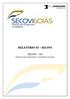 RELATÓRIO 01 - SECOVI. SECOVI GO Sindicato dos Condomínios e Imobiliárias de Goiás