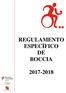 REGULAMENTO ESPECÍFICO DE BOCCIA