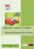 Segurança e Saúde no Trabalho. Clausulado Negociação Coletiva. Departamento de Segurança e Saúde no Trabalho