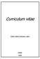 Curriculum vitae. Carlos Manuel Antunes Lopes