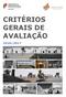 CRITÉRIOS GERAIS DE AVALIAÇÃO 2016/2017